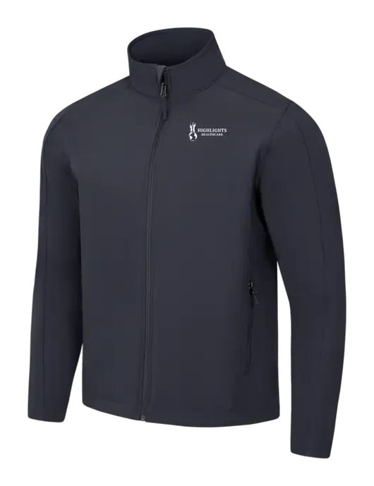 Charcoal Grey Core Soft Shell Jacket w/Highlights Healthcare Logo