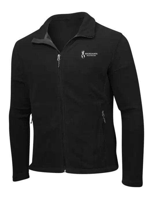 Black Fleece Jacket w/Highlights Healthcare Logo