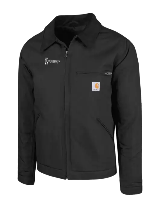 Carhartt Black Duck Detroit Jacket w/Highlights Healthcare Logo