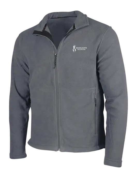 Medium Grey Fleece Jacket w/Highlights Healthcare Logo
