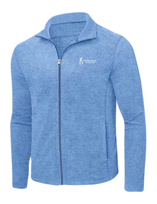 Light Royal Heather Microfleece Full-Zip Jacket w/Highlights Healthcare Logo