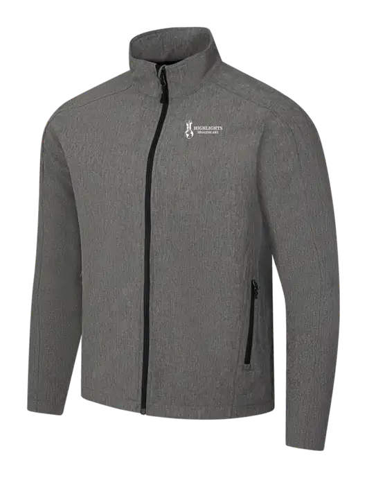 Medium Grey Heather Core Soft Shell Jacket w/Highlights Healthcare Logo