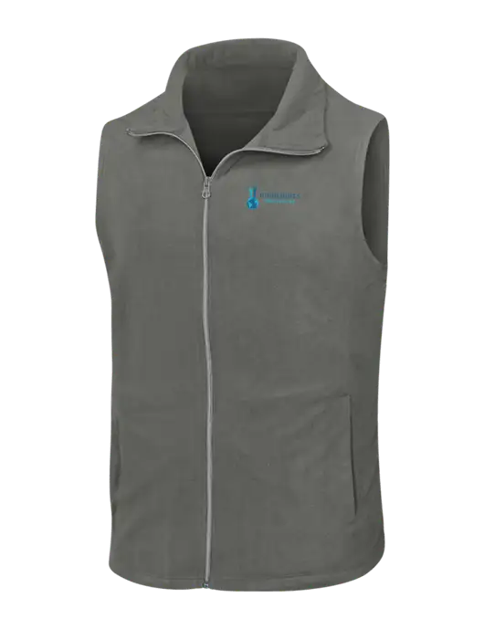 Medium Grey Microfleece Vest w/Highlights Healthcare Logo