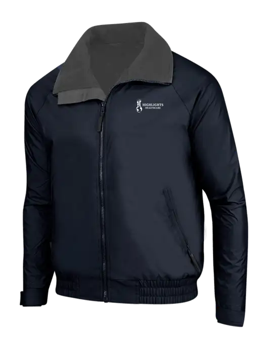 True Navy/Grey Heather Classic Competitor Jacket w/Highlights Healthcare Logo
