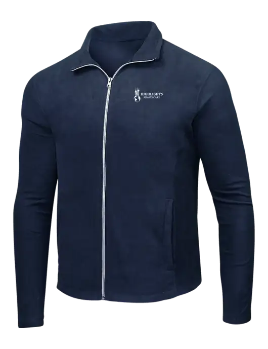 Navy Microfleece Jacket w/Highlights Healthcare Logo