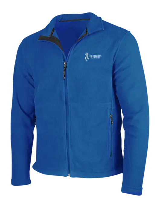 Dark Royal Fleece Jacket w/Highlights Healthcare Logo