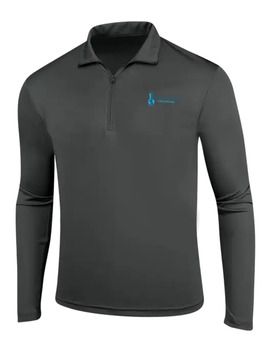 Dark Grey PosiCharge Competitor 1/4 Zip Pullover w/Highlights Healthcare Logo