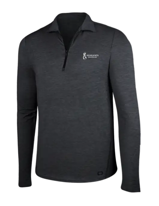 OGIO Blacktop Heather Endurance Force 1/4 Zip w/Highlights Healthcare Logo