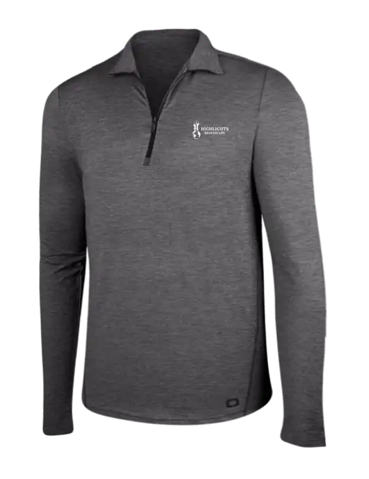 OGIO Gear Grey Heather Endurance Force 1/4 Zip w/Highlights Healthcare Logo