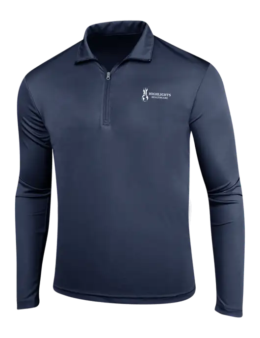 Navy PosiCharge Competitor 1/4 Zip Pullover w/Highlights Healthcare Logo