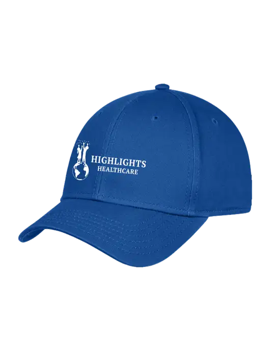 Royal Structured Cap Hook & Loop w/Highlights Healthcare Logo