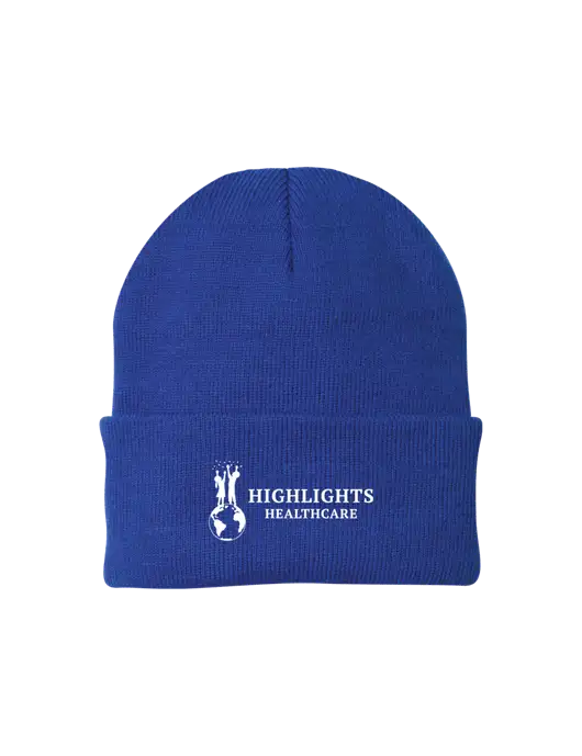 Royal Knit Cap w/Highlights Healthcare Logo