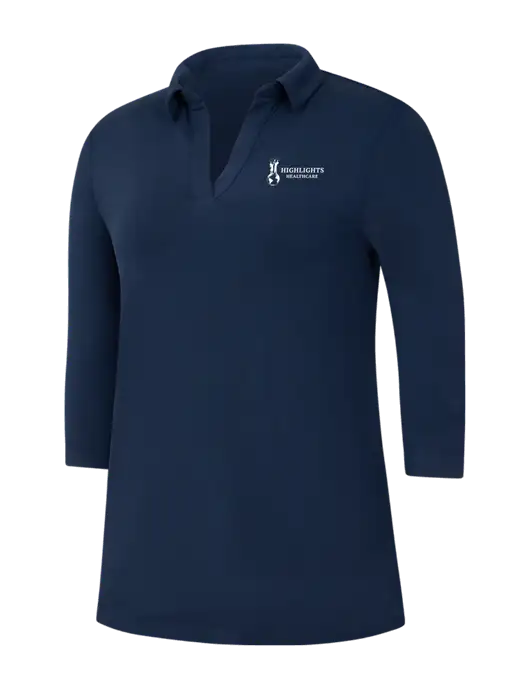 Navy Womens Luxe Knit Tunic w/Highlights Healthcare Logo