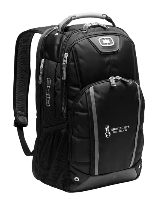 OGIO Black Bolt Pack w/Highlights Healthcare Logo