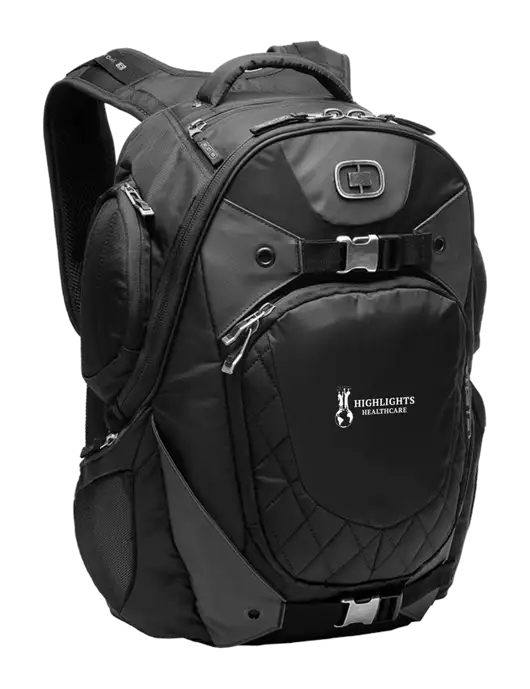 OGIO Black Squadron Pack w/Highlights Healthcare Logo