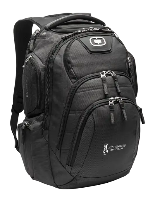 OGIO Black Surge RSS Pack
 w/Highlights Healthcare Logo