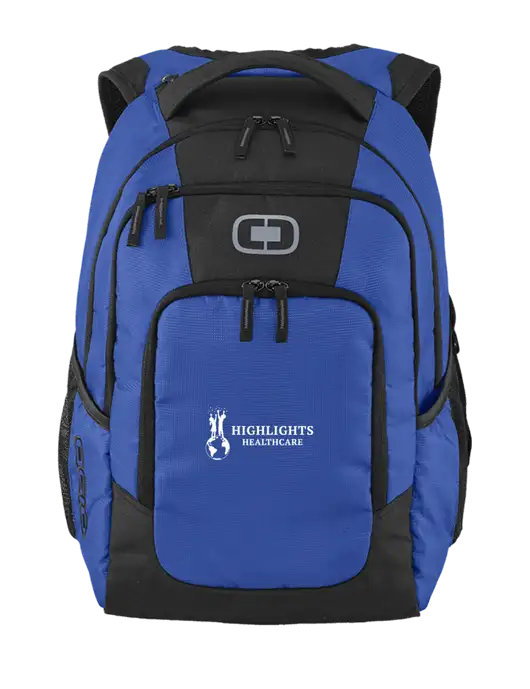 OGIO Cobalt Logan Laptop Backpack
 w/Highlights Healthcare Logo
