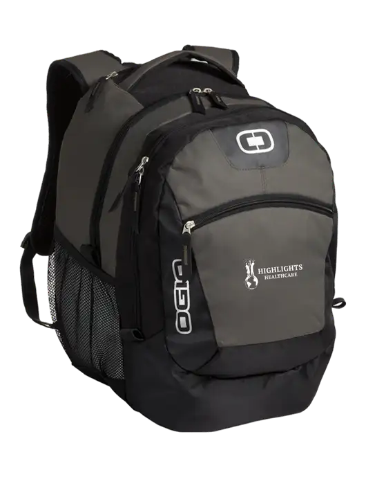 OGIO Grey Rogue Pack
 w/Highlights Healthcare Logo