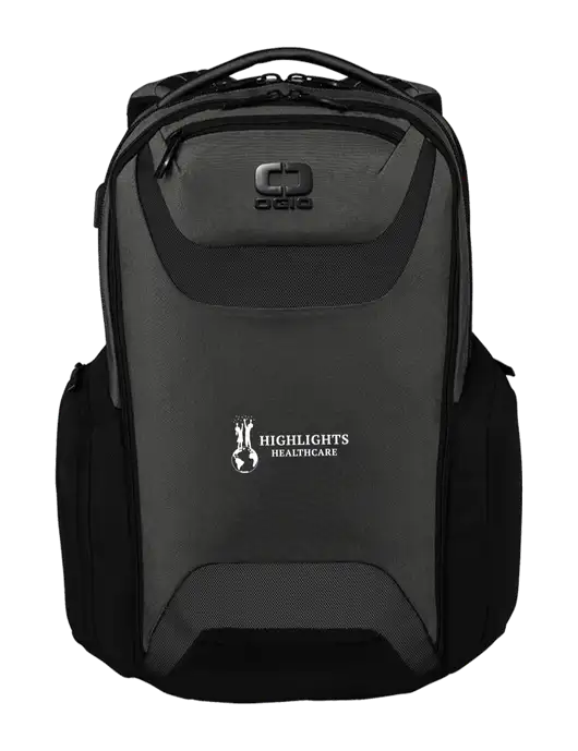 OGIO Tarmac Charcoal Connected Pack w/Highlights Healthcare Logo