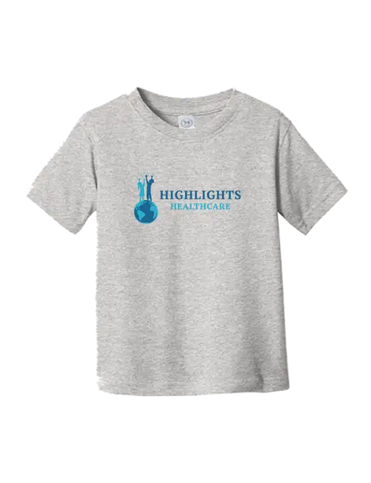 Rabbit Skins Light Grey Heather Toddler Fine Jersey Tee w/Highlights Healthcare Logo