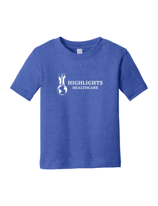Rabbit Skins Vintage Royal Toddler Fine Jersey Tee w/Highlights Healthcare Logo