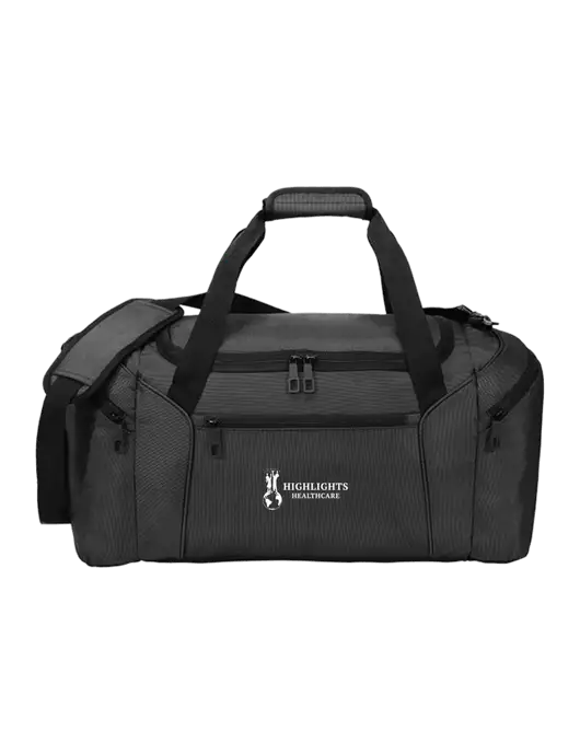 Slim & Lite Dark Grey Duffel    w/Highlights Healthcare Logo