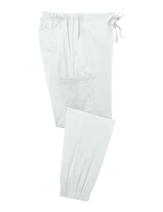 Wink Womens White Premiere Flex Jogger Pant w/No Logo